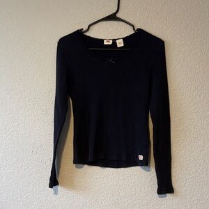 Levi’s Navy Waffle Knit Top